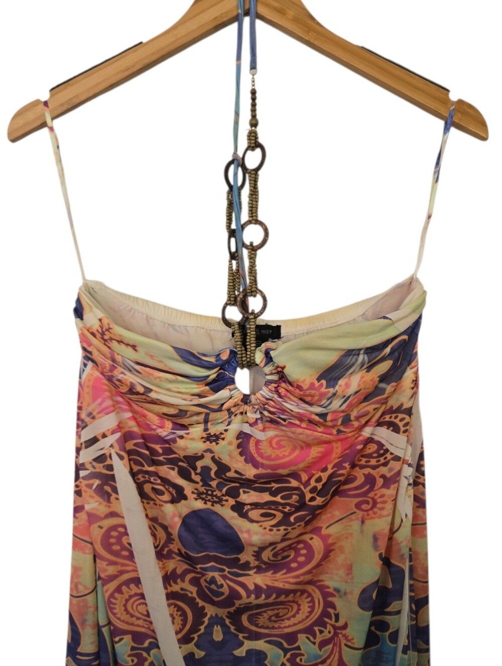 ✨ Sam & Max Printed Halter Maxi Dress | Boho Resort Vacation Dress | Size Medium - Picture 4 of 7